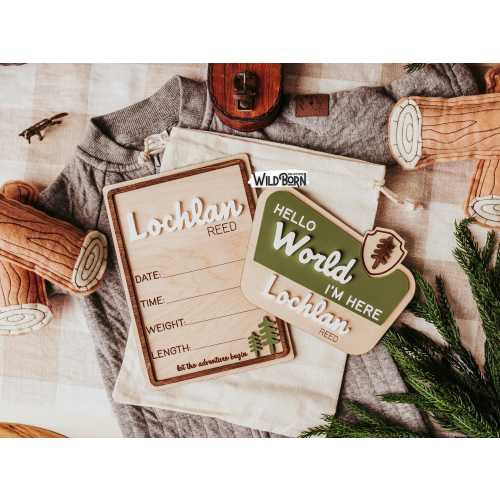 National Park Baby Announcement + Birth Stat Sign