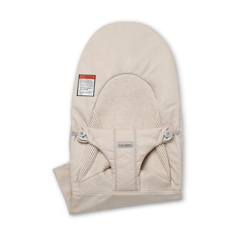 BabyBjörn Fabric Seat for Bouncer, Woven/Jersey, Tri-Fabric, Light Beige