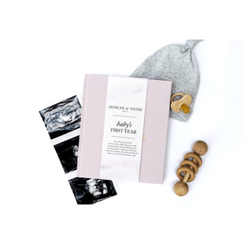 Baby's First Year Memory Book & Baby Photo Album | Lilac