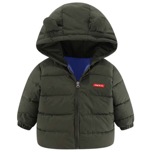 HIPYLO Boy Winter Coat Baby Boy Fleece Jacket Baby Newborn Outfit Toddler Boy Fall Clothes Baby Clothes 9-12 Months Girls 3-6 Month Boy Clothes, Army Green 18-24 Months