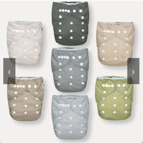 Cloth Diapers (7) in Sand and Stone