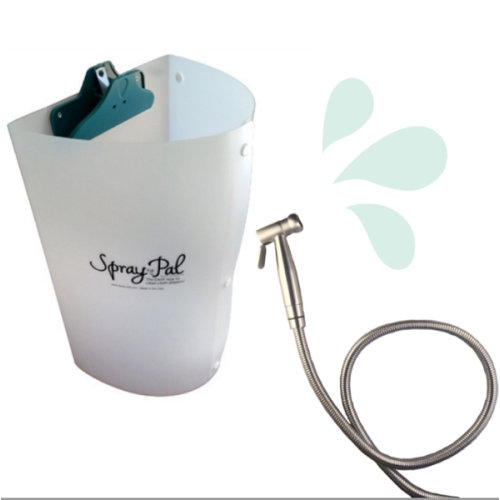 The Spray Pal cloth diaper sprayer and splatter shield