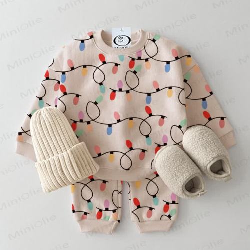 Baby Colorful Light Strip 2-piece Beige Set