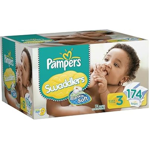 Pampers Swaddlers Diapers, Size 3, 174 Count
