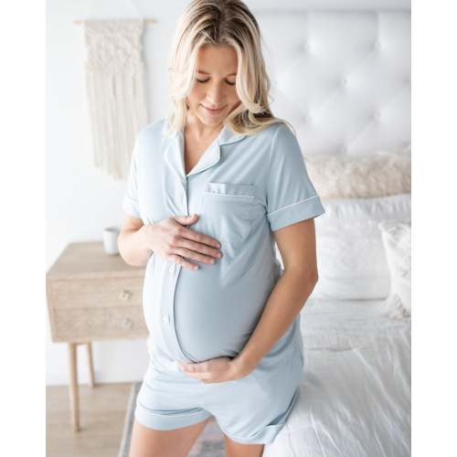 Clea Bamboo Short Sleeve Pajama Set | Mist