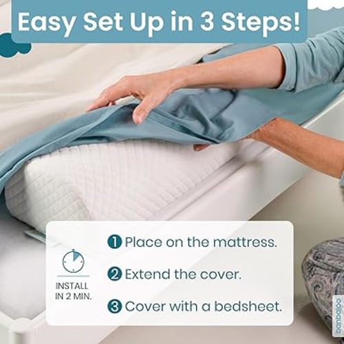 Bed Bumper for Toddlers - Premium XL Bed Barrier with Mattress Cover Easy Setup and Quick Installation | Queen, Size Bed | Foam and Cotton