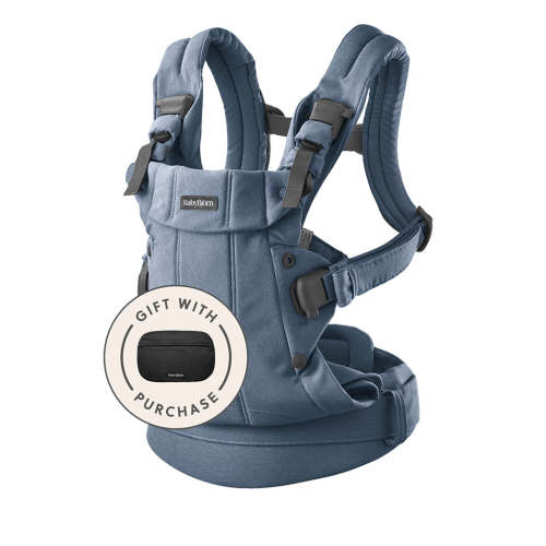 Baby Carrier Harmony - Blue, Woven Mélange