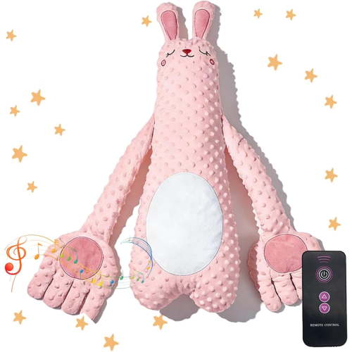 2026 Upgrade My Dream Keeper Pillow for Sleep, Plush Pattern with Remote Control, Interactive Patting, Cute Animal Soothing Pillow