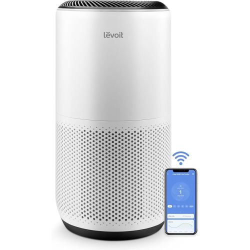 LEVOIT Air Purifiers for Home Large Room Up to 1733 Ft² With HEPA Sleep Mode, AHAM VERIFIDE, Auto Mode, Air Quality Monitor, Smart WiFi, 3-in-1 Filter For Pet Allergy, Smoke, Dust, Core 400S-P, White