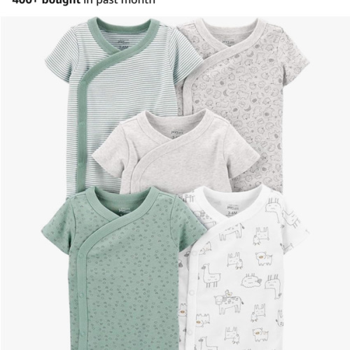 Simple Joys by Carter's unisex-baby 5-pack Side Snap Short-sleeve Bodysuit