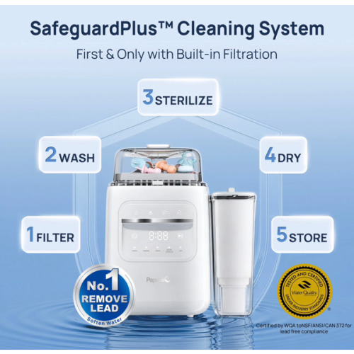 Papablic SafeguardPlus™ Baby Bottle Washer System