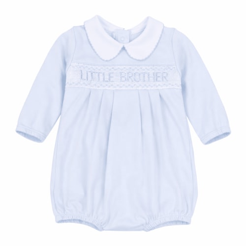 Little Brother Smocked Long Sleeve Bubble