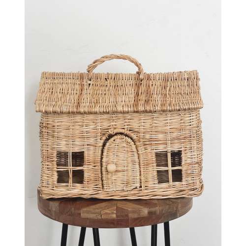 Handmade rattan basket