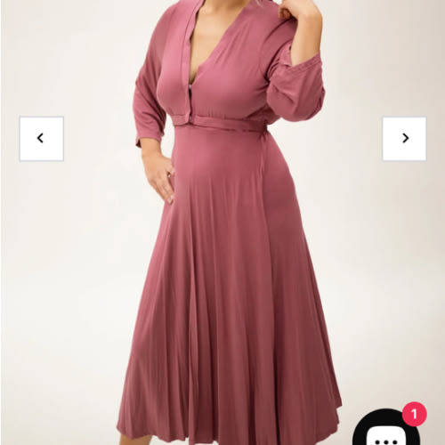 Lila Labor & Postpartum Gown in Dusty Rose