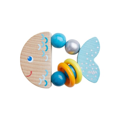 Rattlefish Wooden Baby Rattle