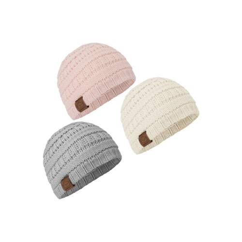 3-Pack Warmzy Baby Beanies, Size Medium