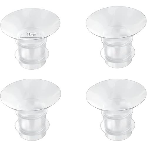 Flange Inserts 13mm for Medela,Spectra 24mm Shields/Flanges,Compatible with Momcozy S12 Pro/S9 Pro/S9/S12 Wearable Breast Pump,Reduce 24mm Nipple Tunnel Down to 13mm,4PCS