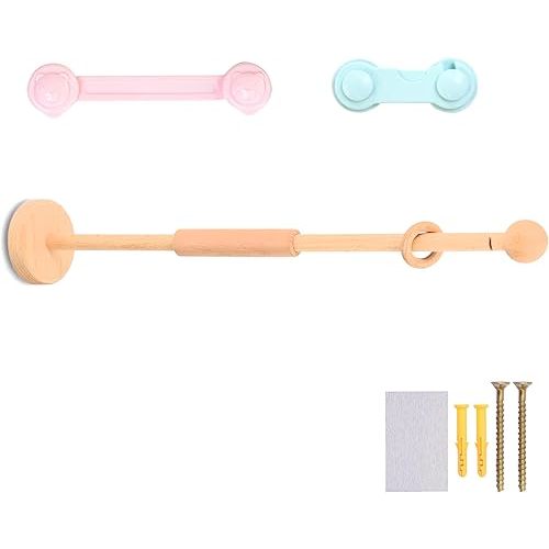 Bokko Hill Baby Mobile Hanger - Wooden Hanging Arm for Over Crib/Cot/Bassinet, Wall-Mounted Attachment Nursery Decor and Mobiles - Complete with 2 Safety Locks