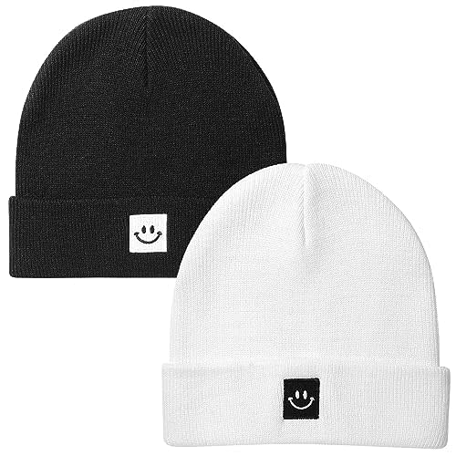 Paladoo 2Pack Baby Beanie Knit Toddler Hat for Girls Boys 0-8 Years