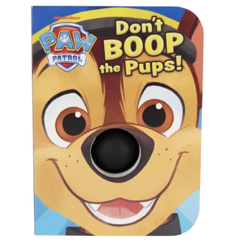 Paw Patrol: Don't Boop the Pups! Board Book with Silicone Pop-It Nose