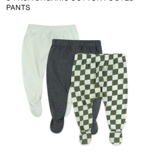 3-Pack Organic Cotton Footed Pants | Honest Baby Clothing