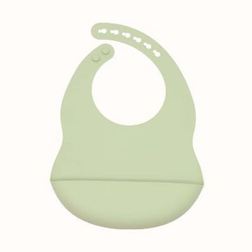 MyKids-USA Baby Solid Color Food Grade Silicone Bibs