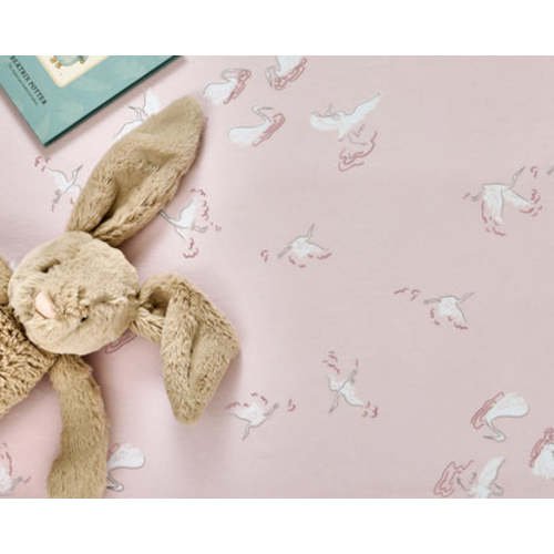 Swan Crib Sheet Set