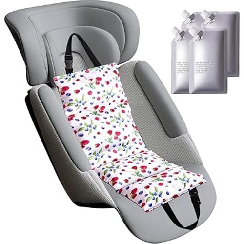 NCVI Car Seat Cooling Pad, Baby Stroller Cooling Pad - Insulated Cushion with Ice Pack for Heat, Multifunctional Cooler for Kids, Adults and Pets, Comfortable & Durable Summer Seat Liner Cooling Cover