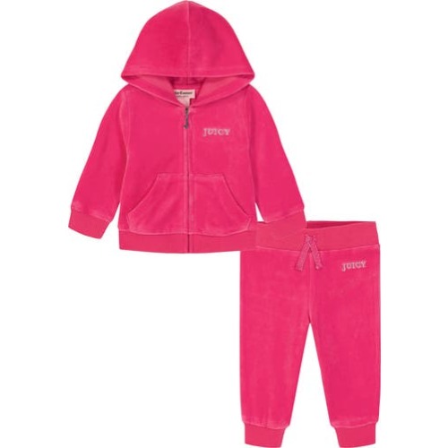 Juicy Couture Embellished Velour Hoodie & Joggers Set | Nordstromrack