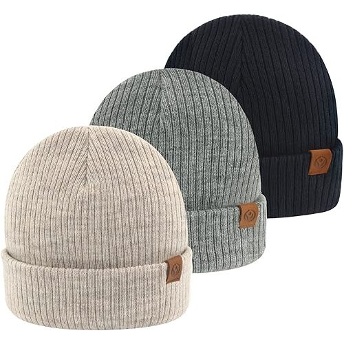 Duoyeree Baby Beanies Toddler Winter Hats Comfortable and Nice Knitted Hats for Boys Girls