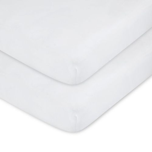 Ely's & Co. Baby Fitted Pack n Play - Mini Crib Sheet 100% Combed Jersey Cotton 2 Packs Gender Neutral
