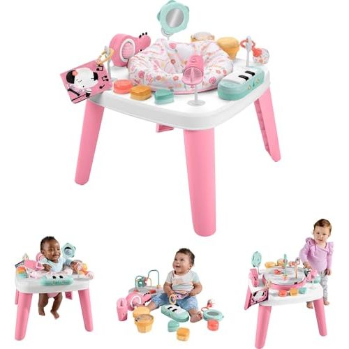 Fisher-Price Baby to Toddler Toy 3-in-1 Musical Moments Activity Center & Play Table with Music Lights & Developmental Activities