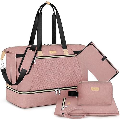 ITIEZY Diaper Bag Tote for Baby - Large Mommy Bag with Portable Changing Pad Pacifier Case, Hospital Bags Travel Baby Bag