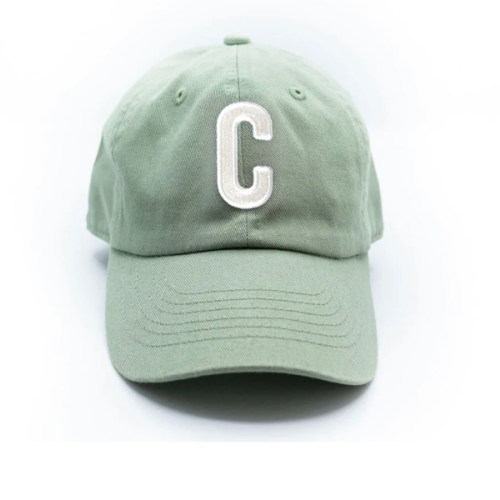 Dusty Sage Letter Baseball Hat