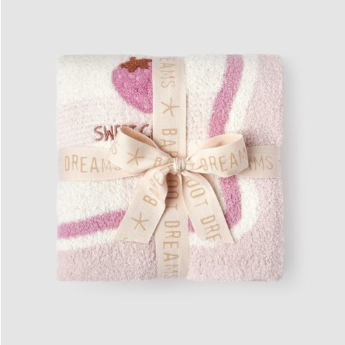 CozyChic® Strawberry Stroller Blanket | Barefoot Dreams®