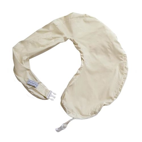My Brest Friend Organic Cotton Deluxe Nursing Pillow Cover - Slipcovers For Baby - Adjustable Fit, Easy Care, Durable - Original Nursing Pillow Not Included, Organic Cream