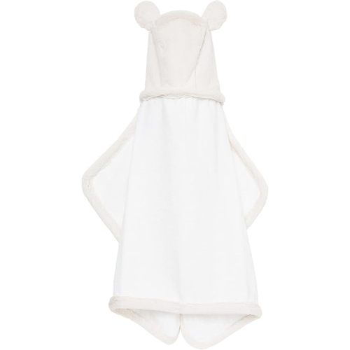 Little Giraffe Luxe Baby Towel with Ears, 24" x 41", Cream