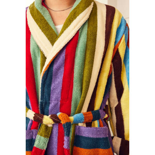 Eucalyptus Stripe Bathrobe | Dusen Dusen