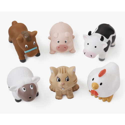 Barnyard Party Squirtie Baby Bath Toys – Elegant Baby