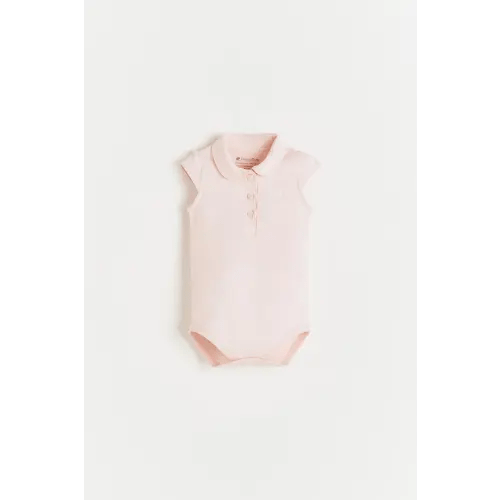 Baby Collar Short Sleeve Bodysuit