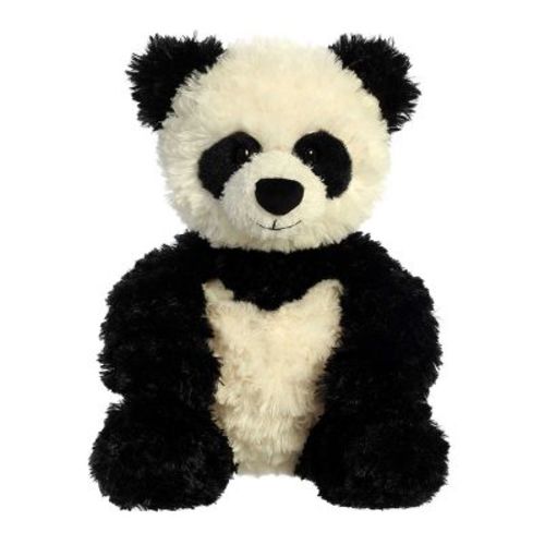 Aurora Medium Panda Tubbie Wubbies Snuggly Stuffed Animal Black 12"