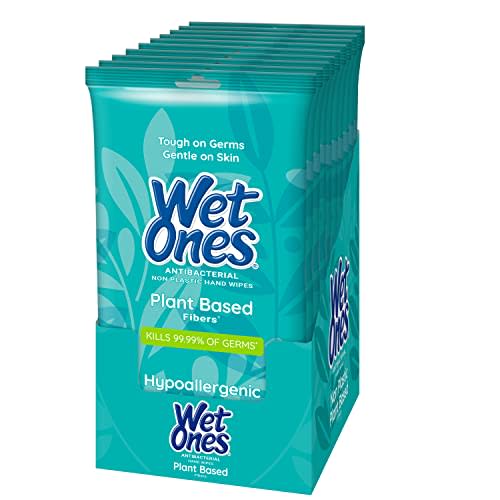 Wet Ones Plant-Based Wipes, 20 Count Each (Pack of 10)