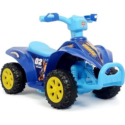 Paw Patrol Chase 6V Quad for Kids - Powerful and Safe Ride-On Toy with Rechargeable Battery, Forward and Reverse Driving, Foot Peddle, Ages 2-3