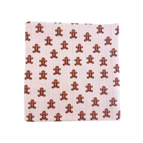 Blush Gingerbread / Organic Pointelle Swaddle