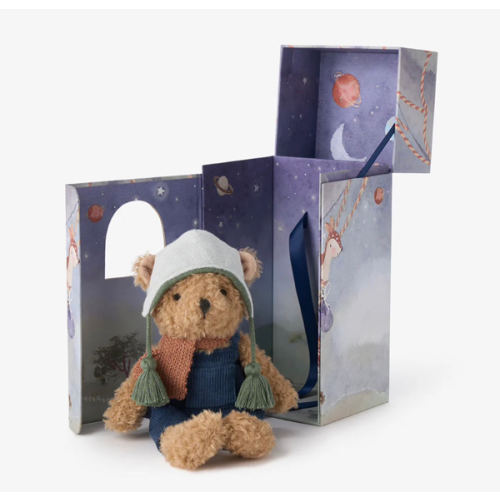 Theodore the Adventure Bear Rattle Toy in Gift Box