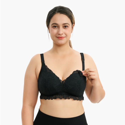 Lace V Neck Nursing Bra - Comfortable and Stylish