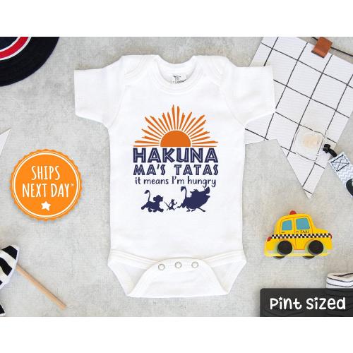 Hakuna Ma's Tata's Baby Onesie® - Breastfed Baby Onesie® - Funny Baby Onesie® - Unique Breastfeeding Baby Gift