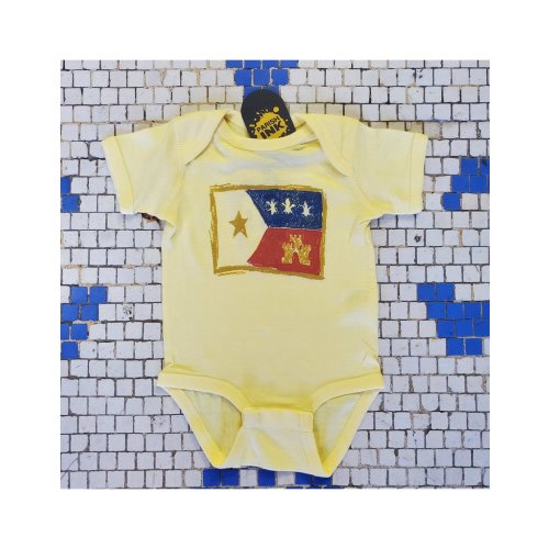 Crayon Acadian Flag Kids