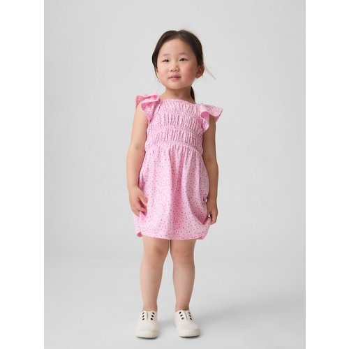 Baby & Toddler Smocked Flutter-Sleeve Dress