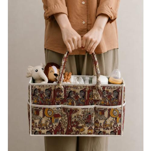 Nappy bag Cotton handmade print Eco- fiendly